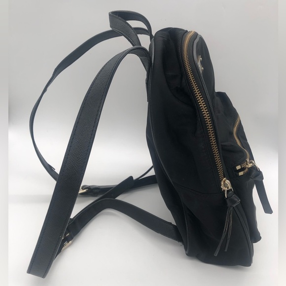 SOLD 🎉 Authentic Kate Spade ♠️ Mini Backpack Purse Black 🖤 Gold Hardware - Picture 2 of 11